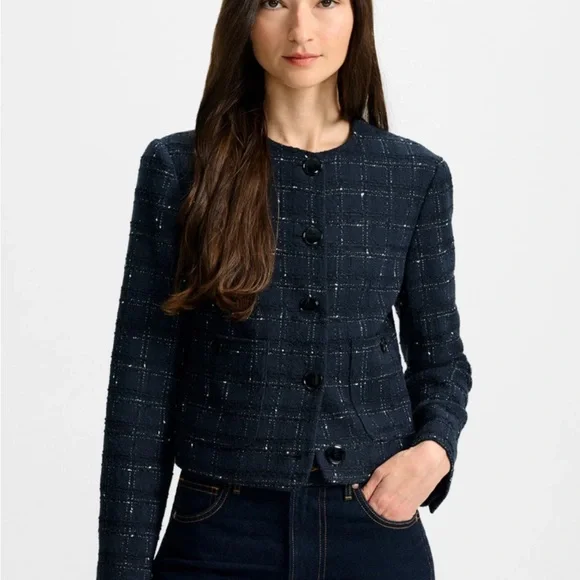 NFS! WTB/ ISO this Veronica Beard Andrea jacket color navy in size small. - Picture 1 of 1